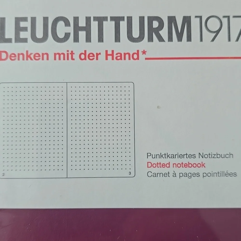 ❤️BUY 5 GET 3 FREE   Leuchtturm1917 Dotted Notebook Medium (A5), Retail $25.50US